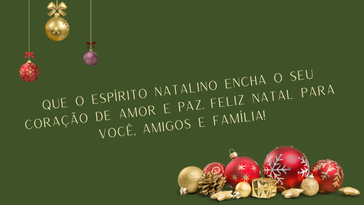 Frases de Natal para WhatsApp: Curto e Impactante