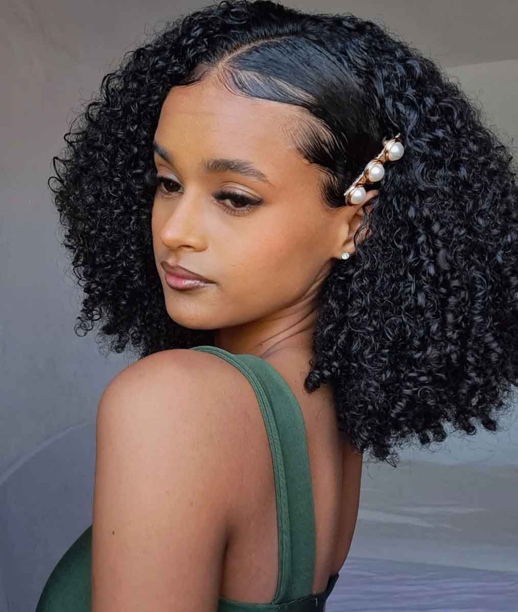 penteado cabelo cacheado casamento