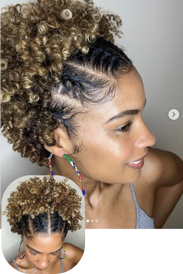 penteados inspiradores cabelo cacheado curto