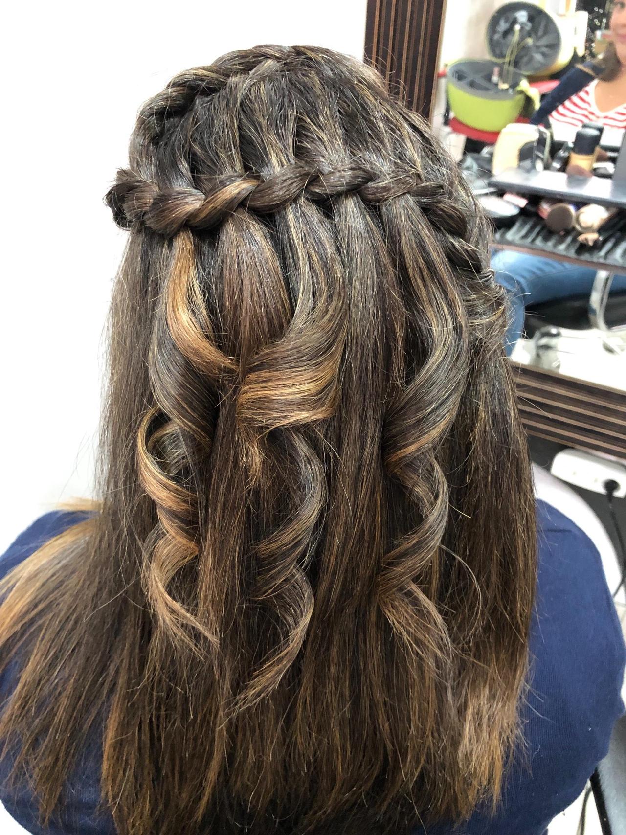 ideias de penteados para cabelo médio liso