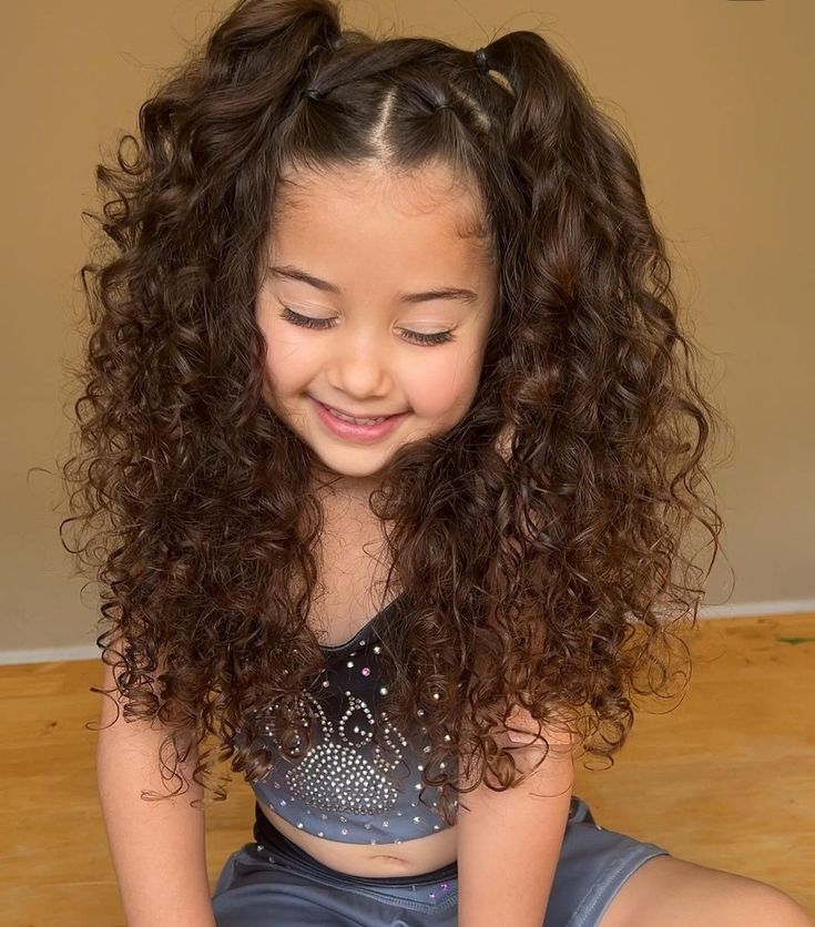 penteado infantil cabelo cacheado para formatura passo a passo