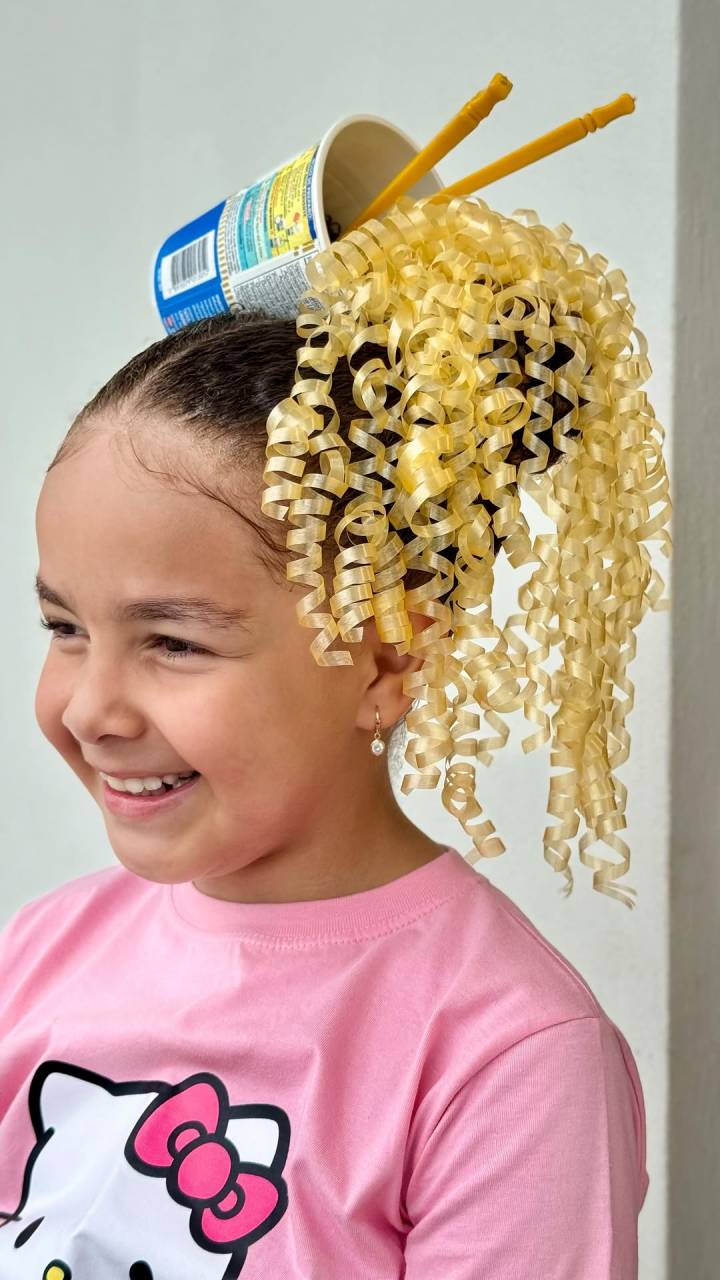 penteado maluco infantil caseiro vs comprado