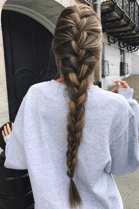 penteado para cabelo medio com trança