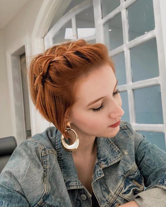 penteado para cabelo medio com trança