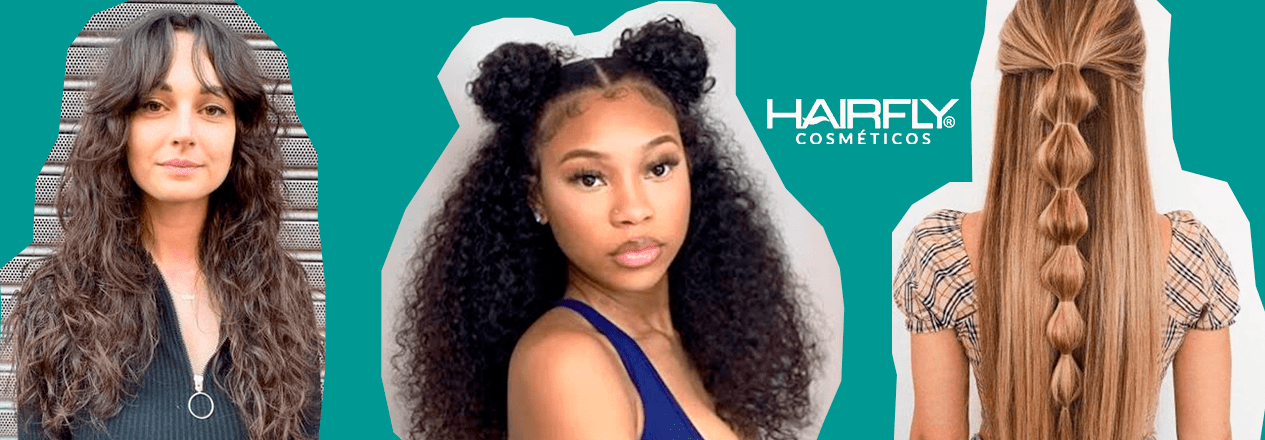 penteados com cabelo solto para ir a escola