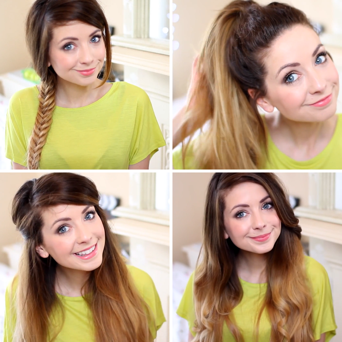 penteados cabelo solto escola inspiração