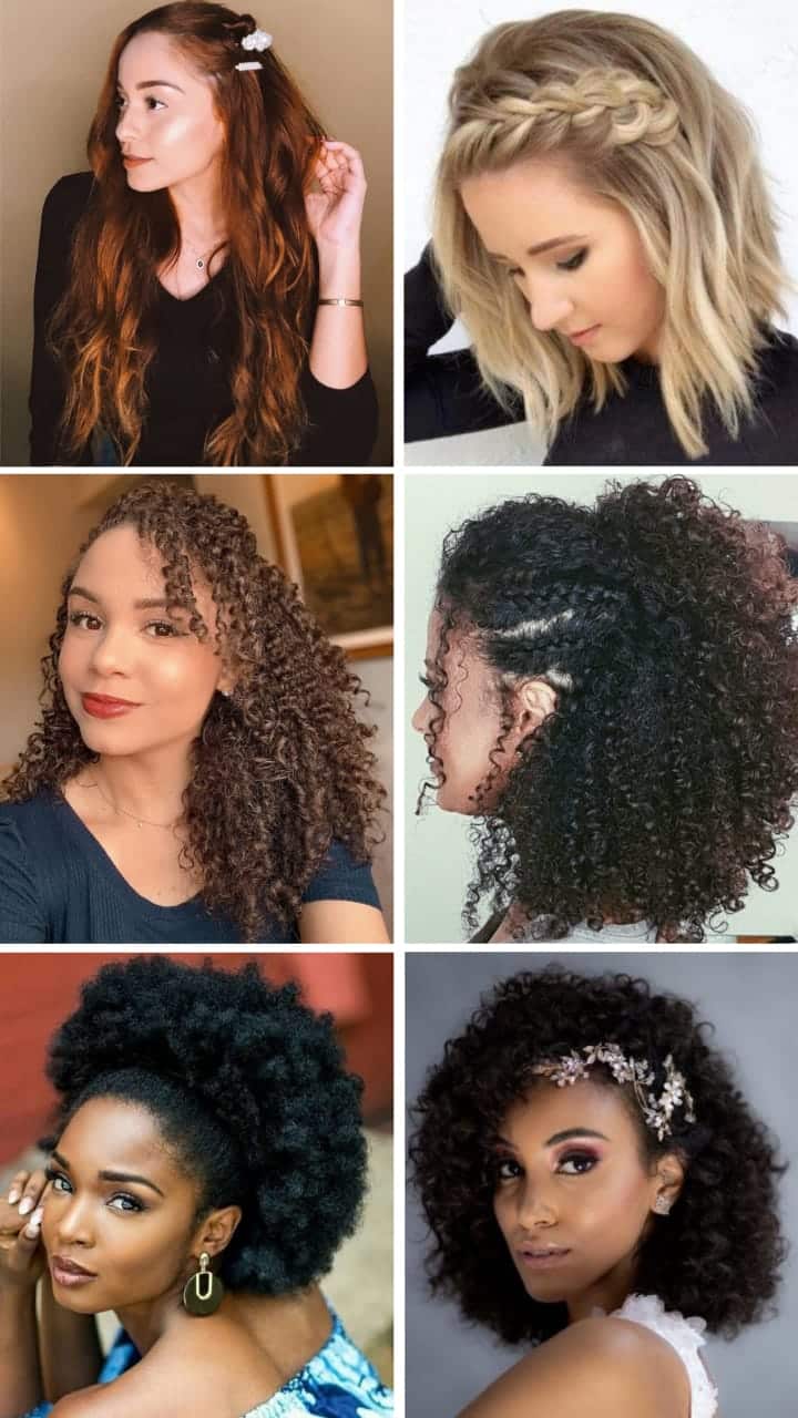 penteados com cachos soltos