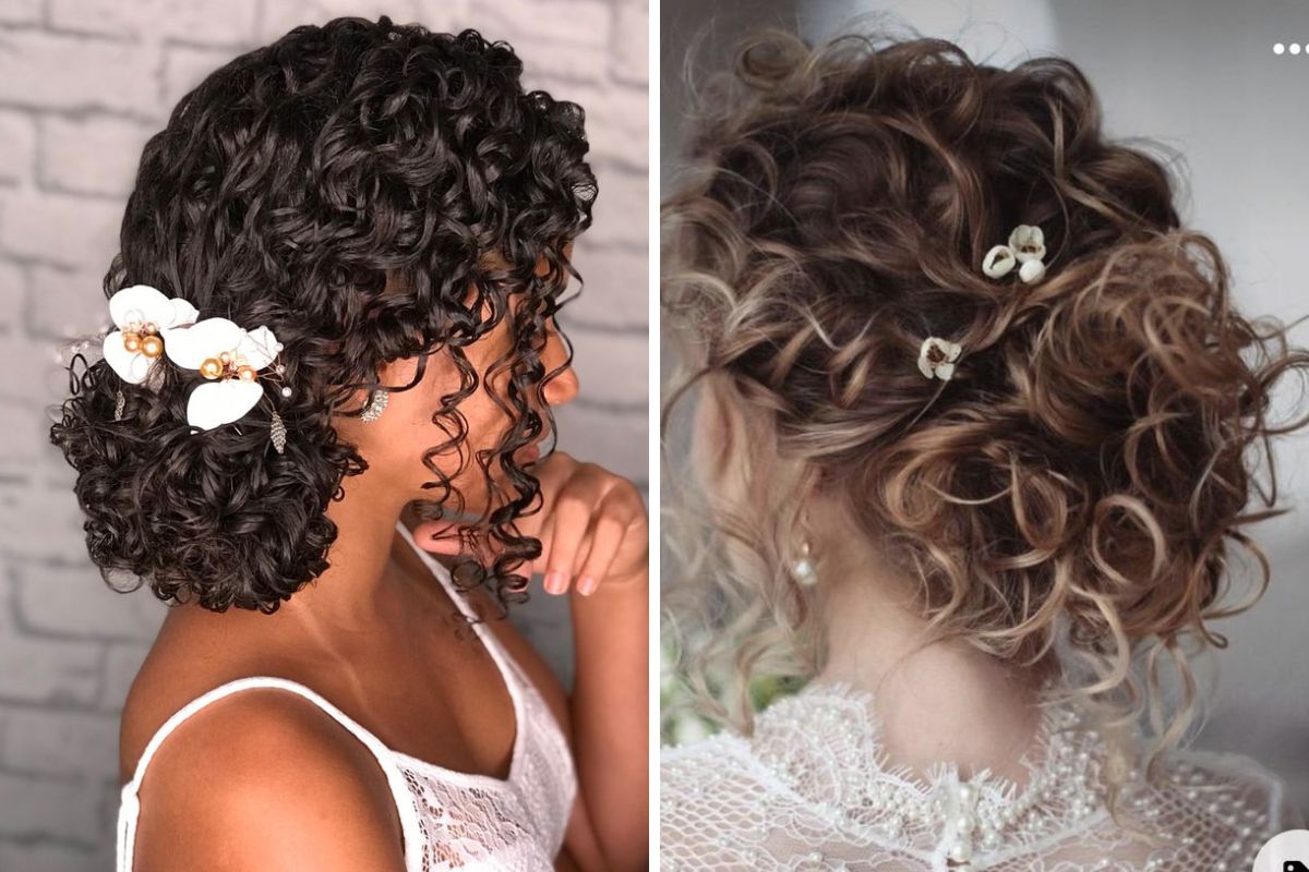 penteados com cachos soltos