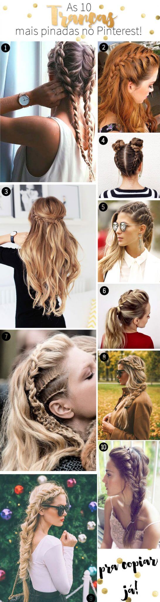 penteados com tranças