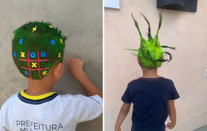 ideias de penteados malucos infantil masculino para dia a dia