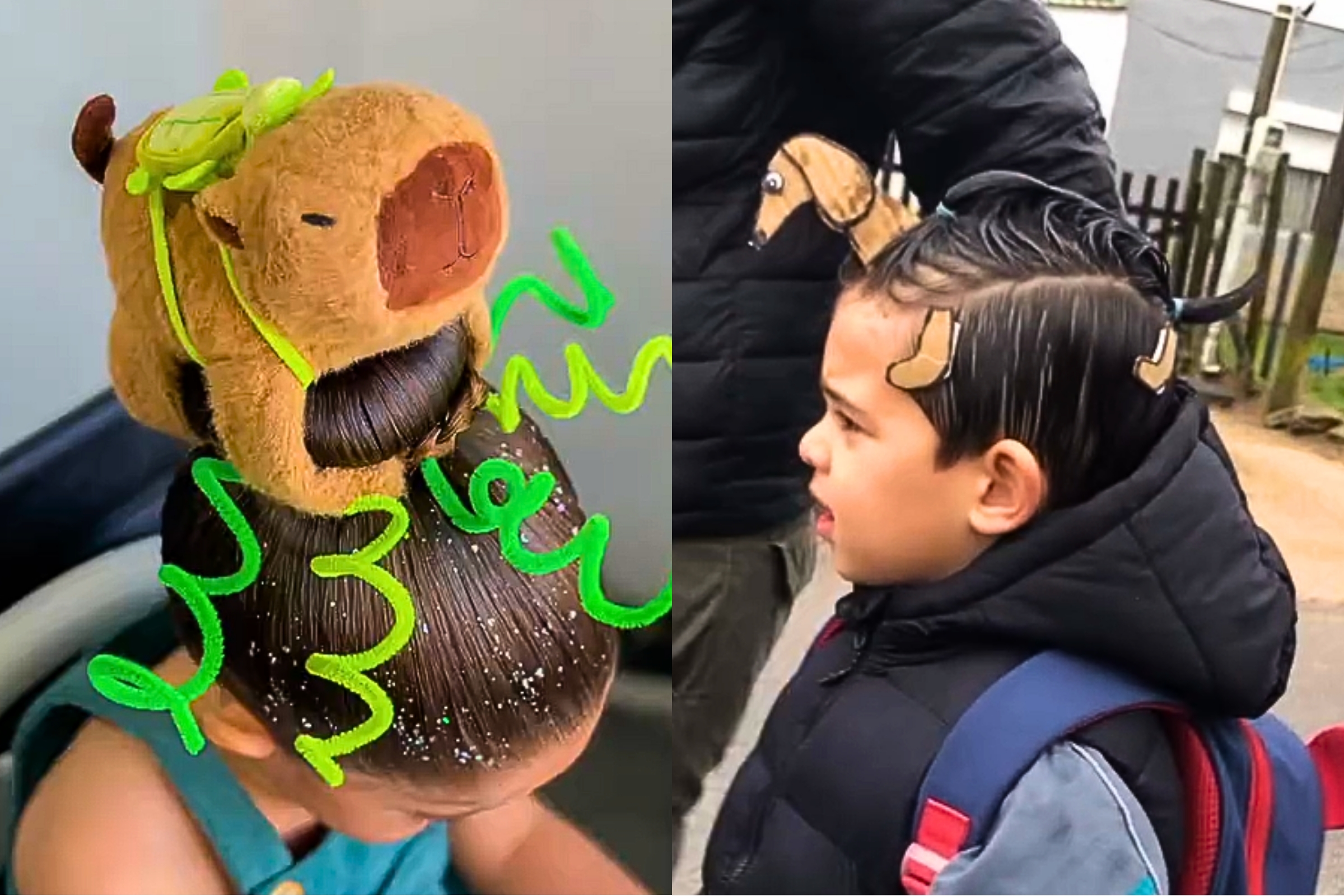 penteado maluco infantil masculino vs penteado simples