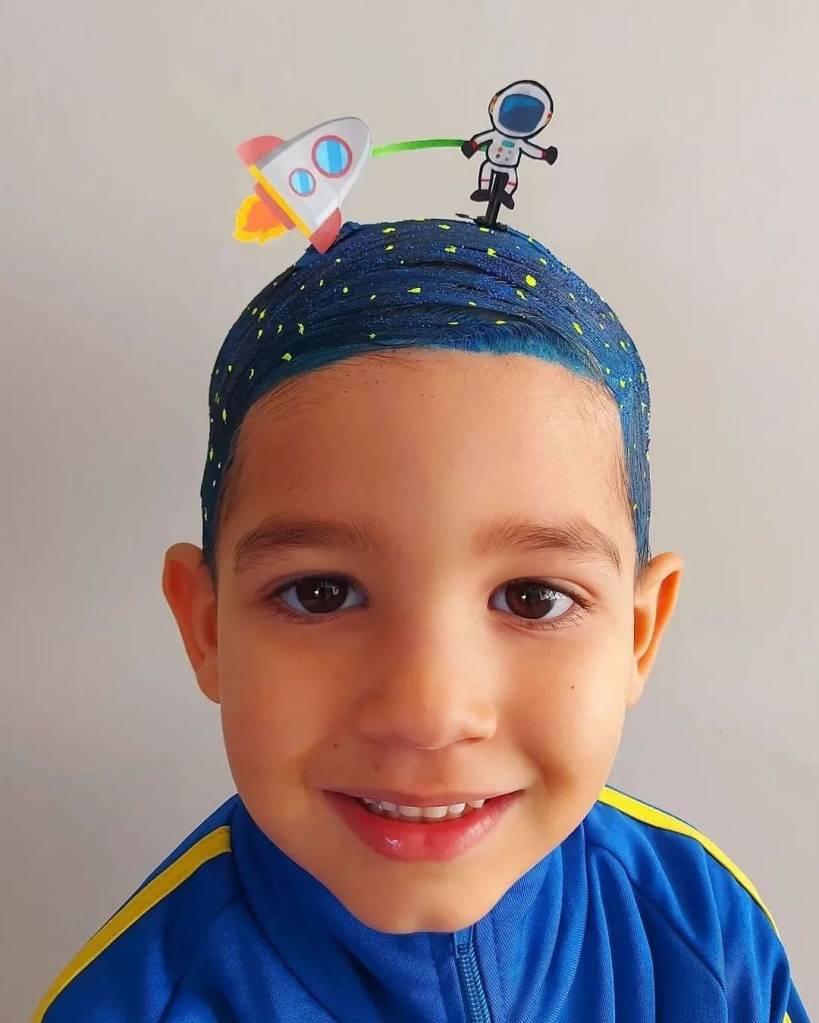 penteado maluco infantil masculino vs penteado simples