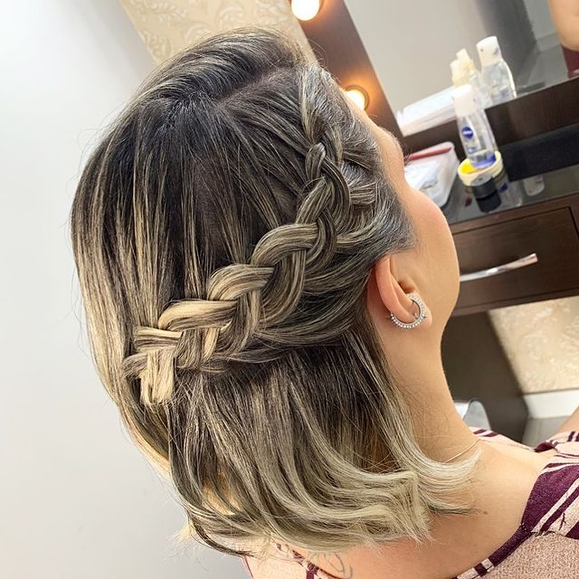 ideias de penteados para cabelo curto para festa