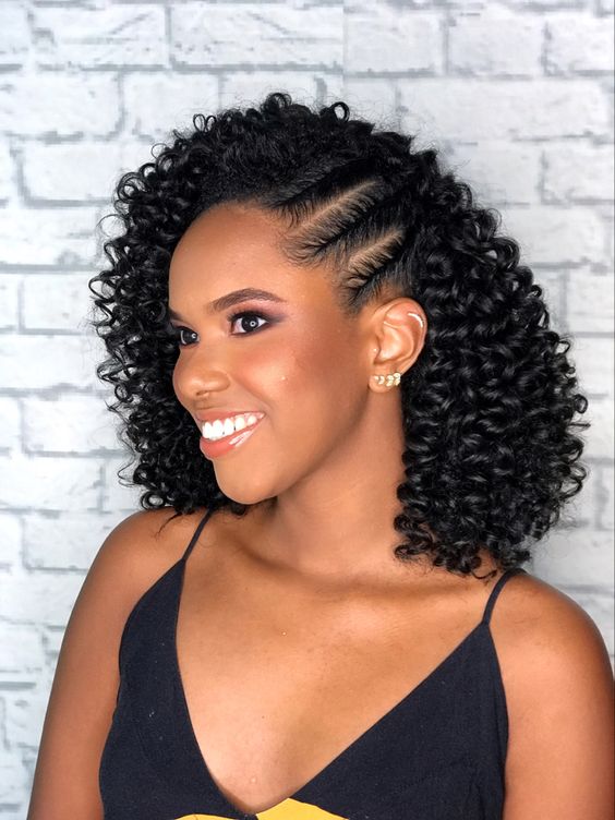 penteados para cabelo cacheado curto dia a dia