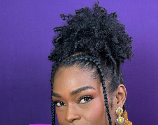 penteados para cabelo cacheado curto para festa