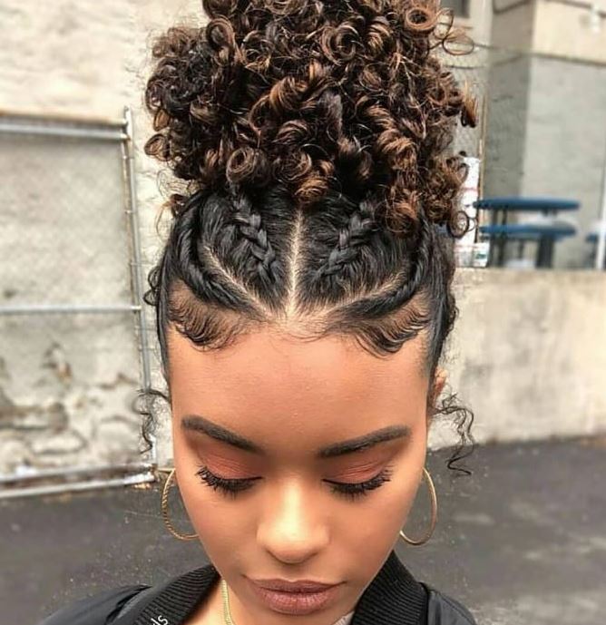 penteados para cabelo cacheado curto dia a dia