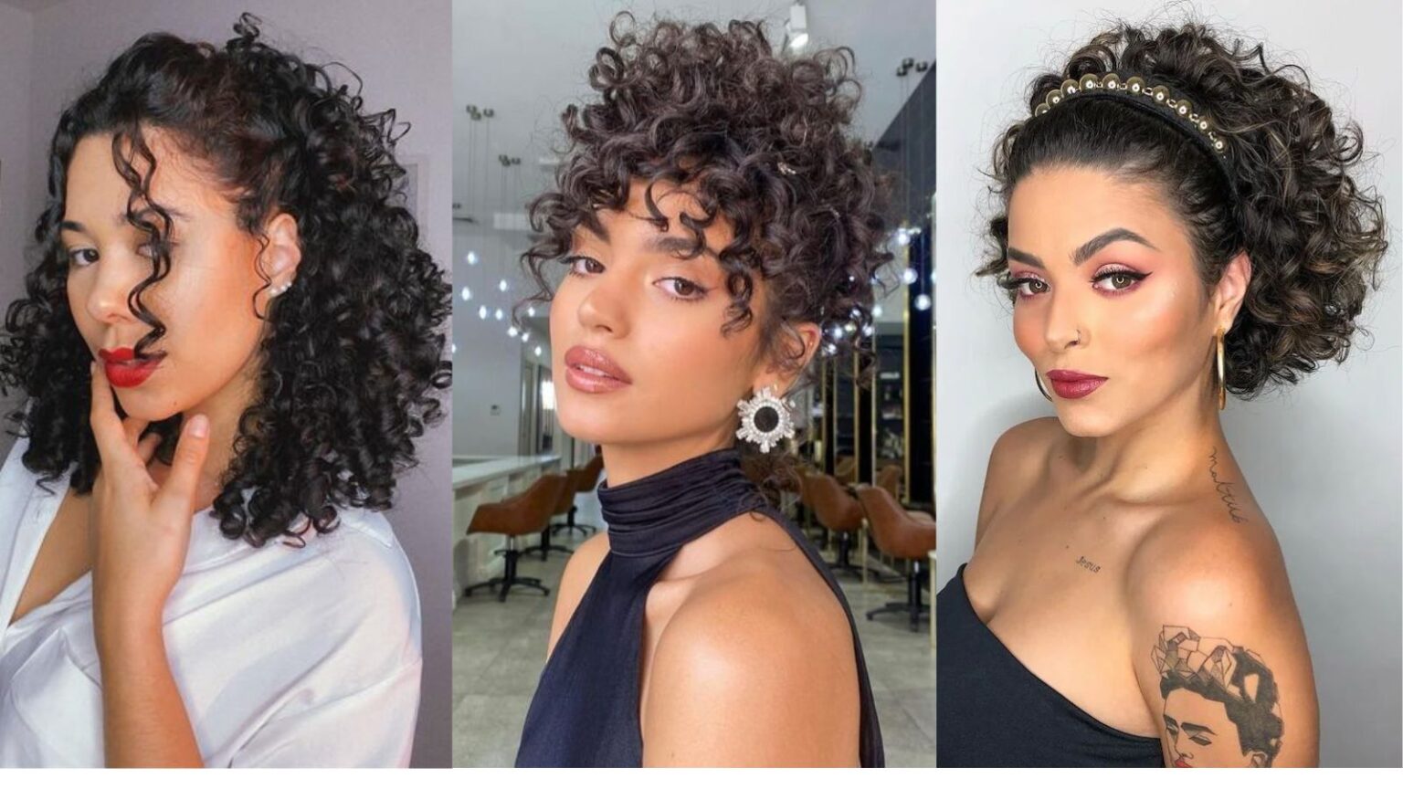 como estilizar cabelo cacheado curto