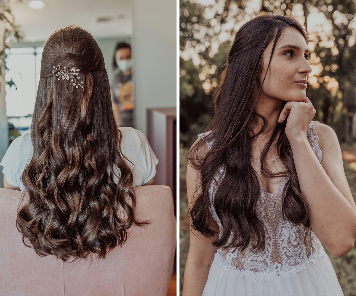 penteados para casamento cabelo longo