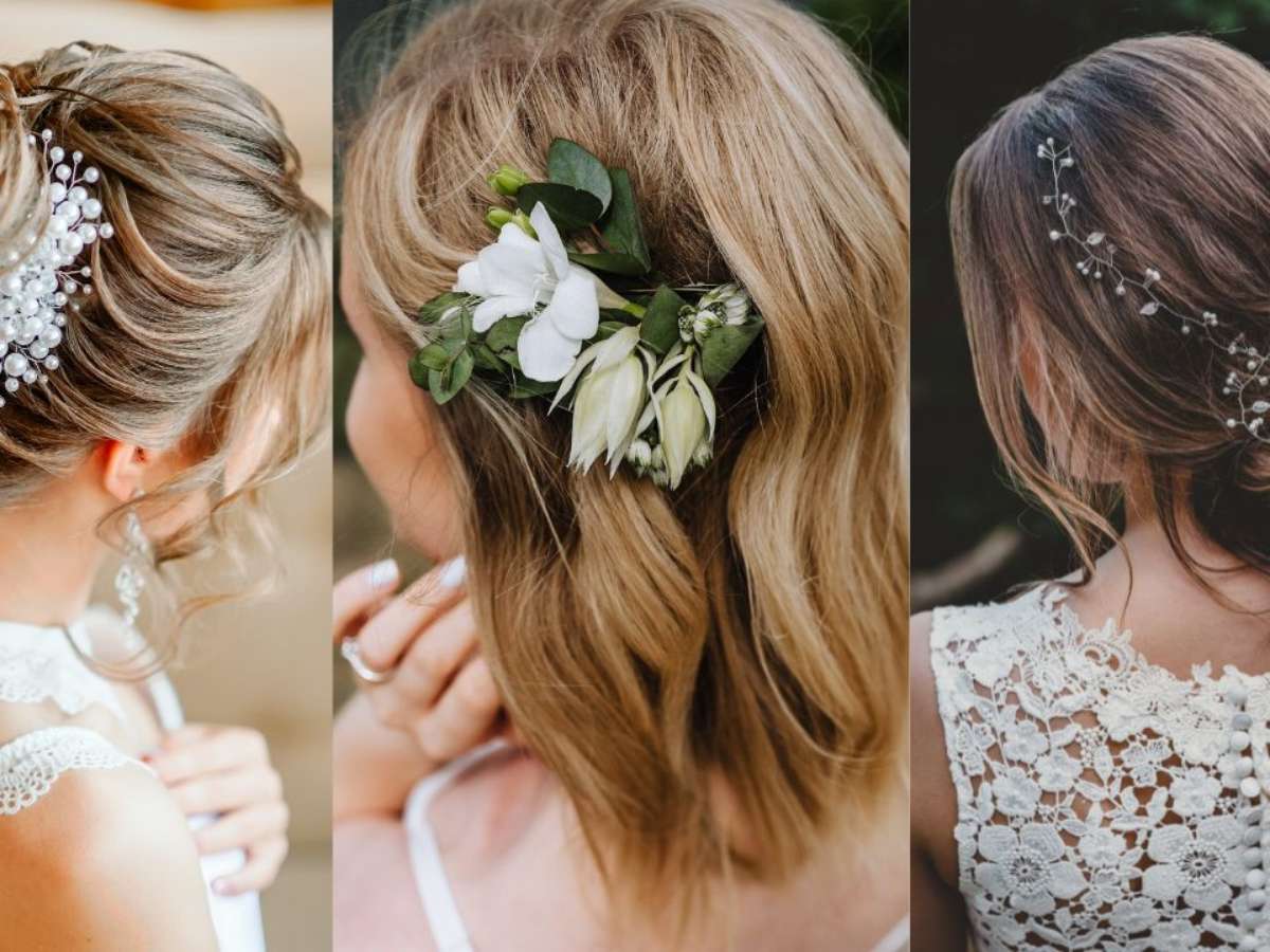 penteado trança lateral cabelo solto para casamento