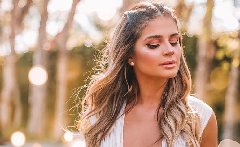 penteados para festa trança cabelo solto