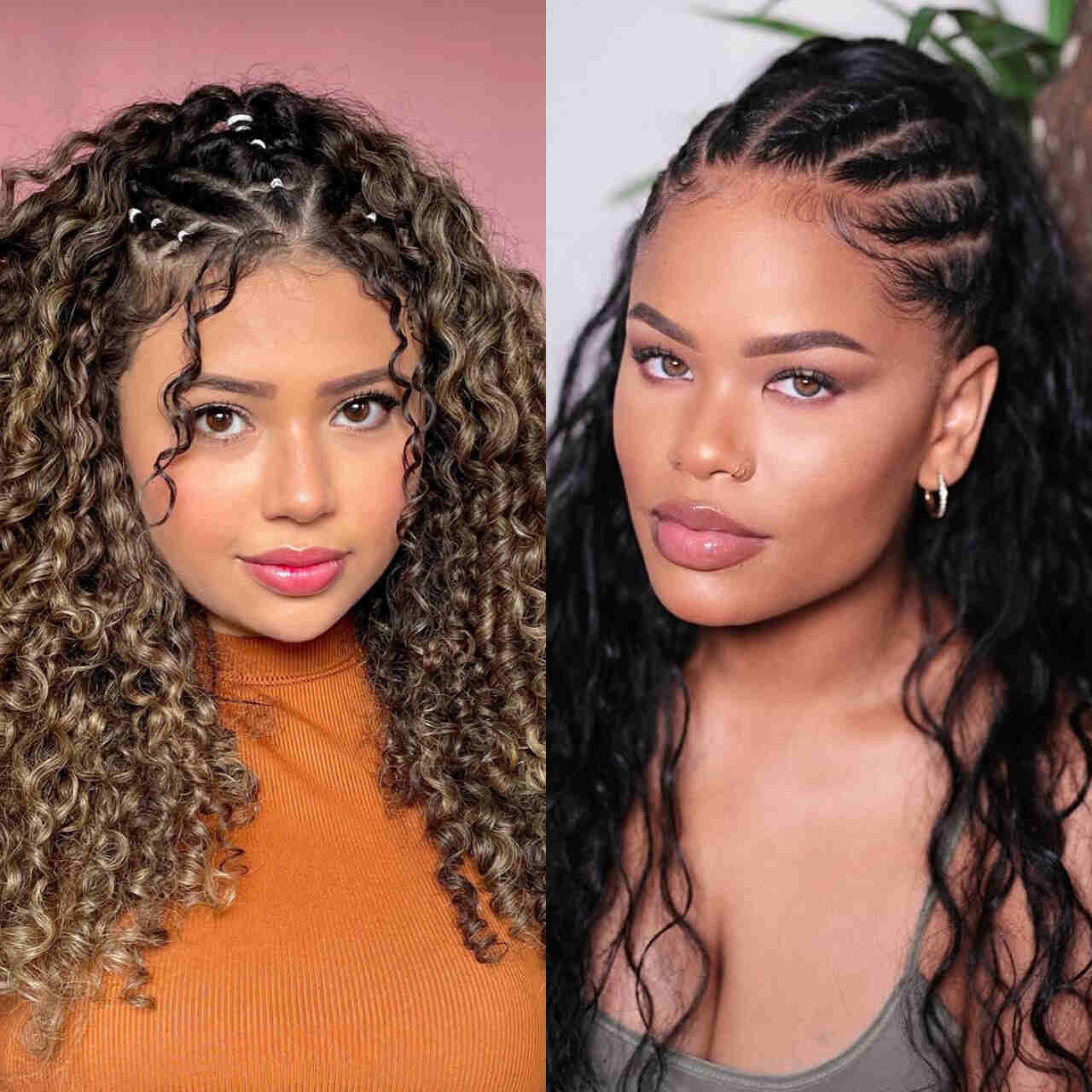 penteados para festa trança cabelo solto