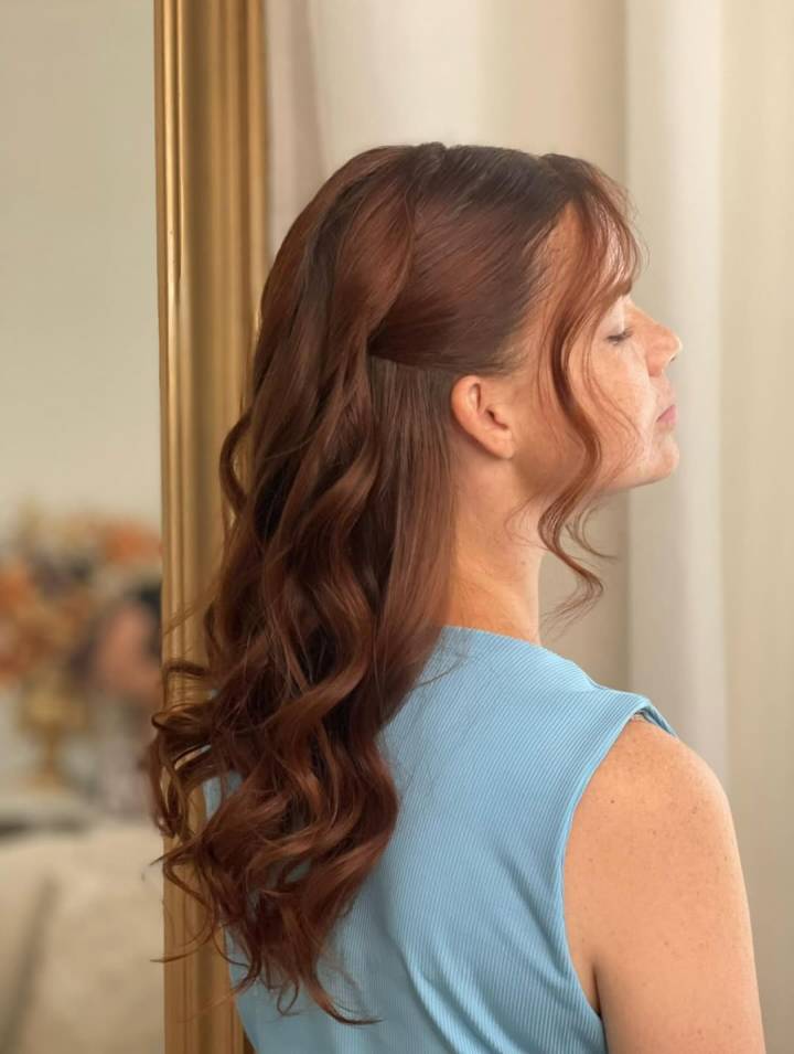 penteados para formatura com cabelo solto e liso
