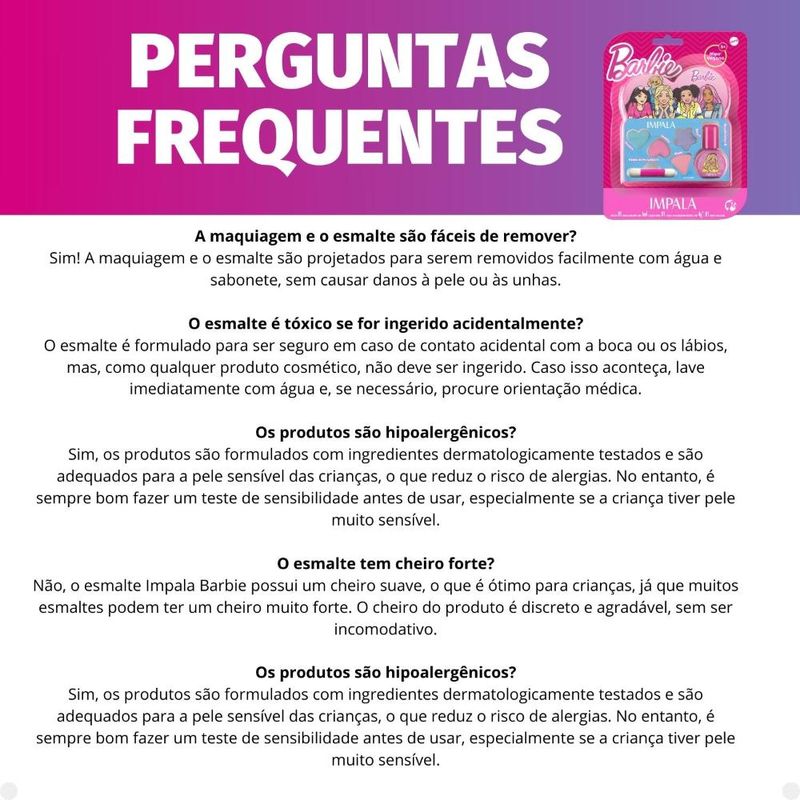 perguntas sobre maquiagem