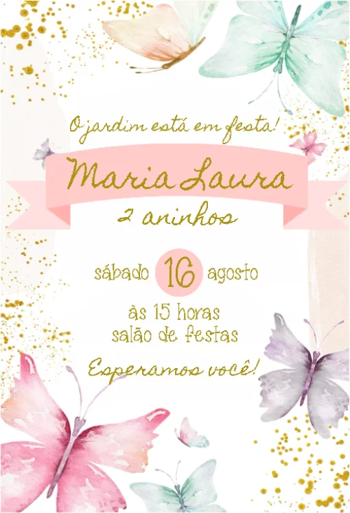 Jardim das Borboletas 1 ano