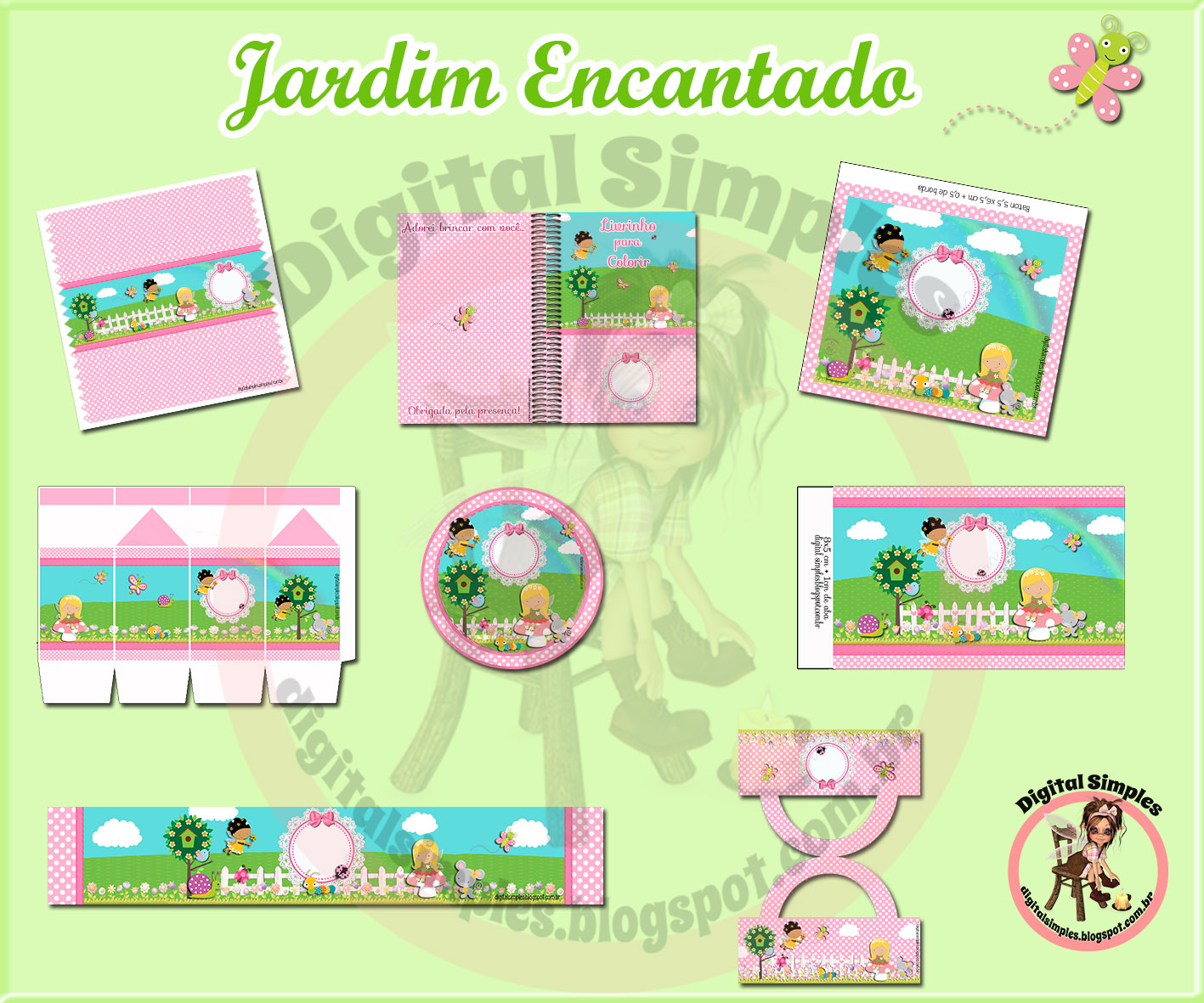 Chá de bebê Jardim das Borboletas