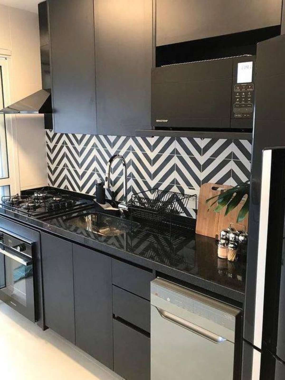 pia com bancada cozinha