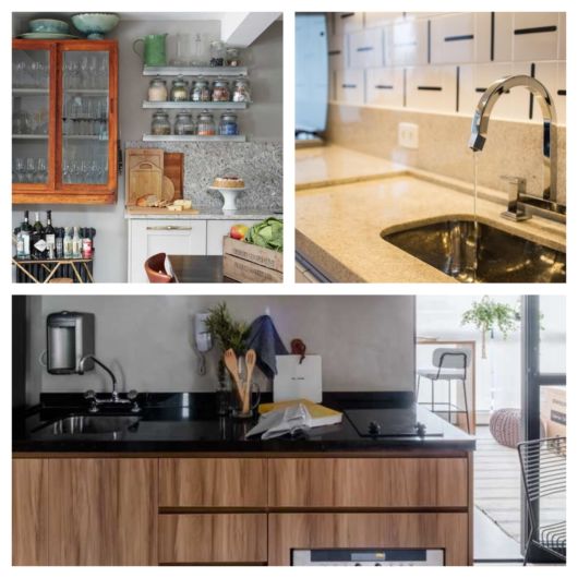 modelos de pia de marmore para cozinha pequena