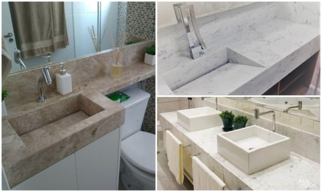 pia de mármore ou granito qual a melhor opção