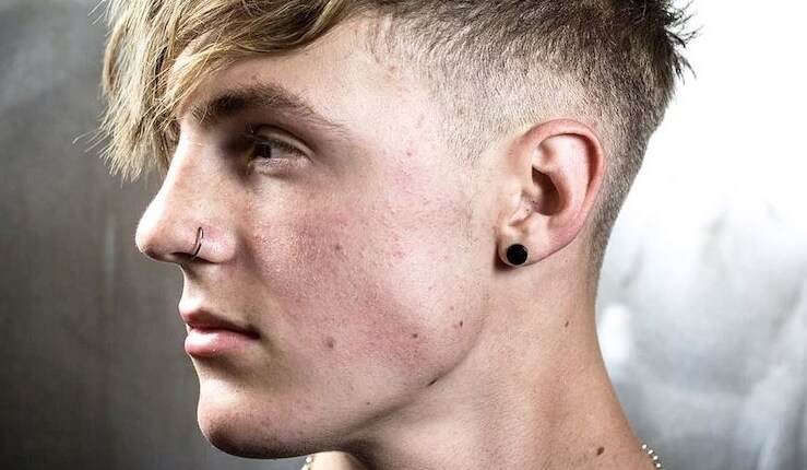 piercing masculino nariz titânio