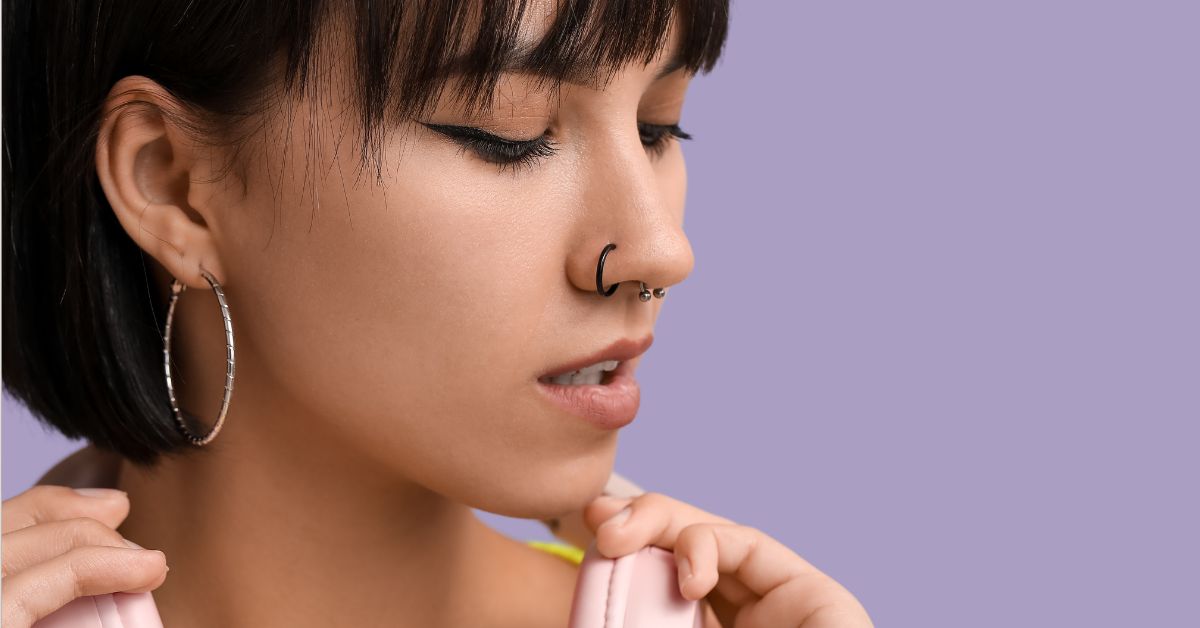 Cuidados com piercing no rosto