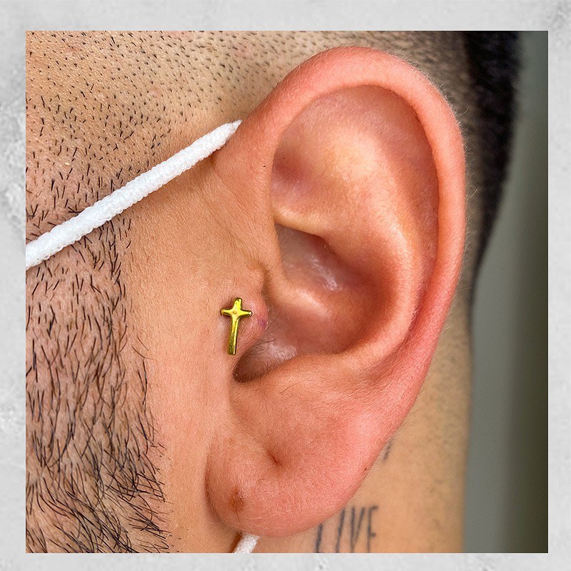 piercing orelha homem