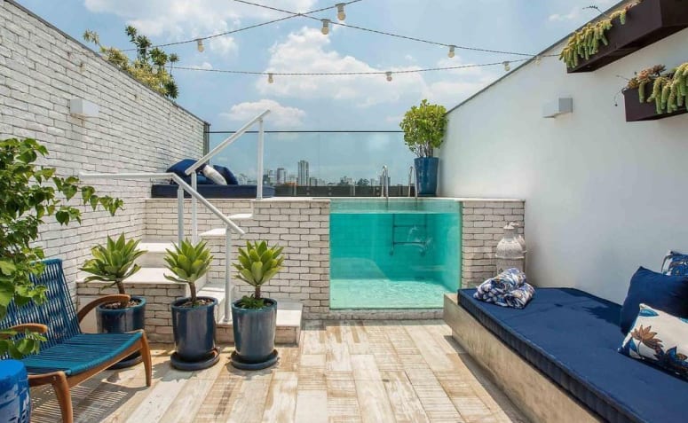 piscina casa e video