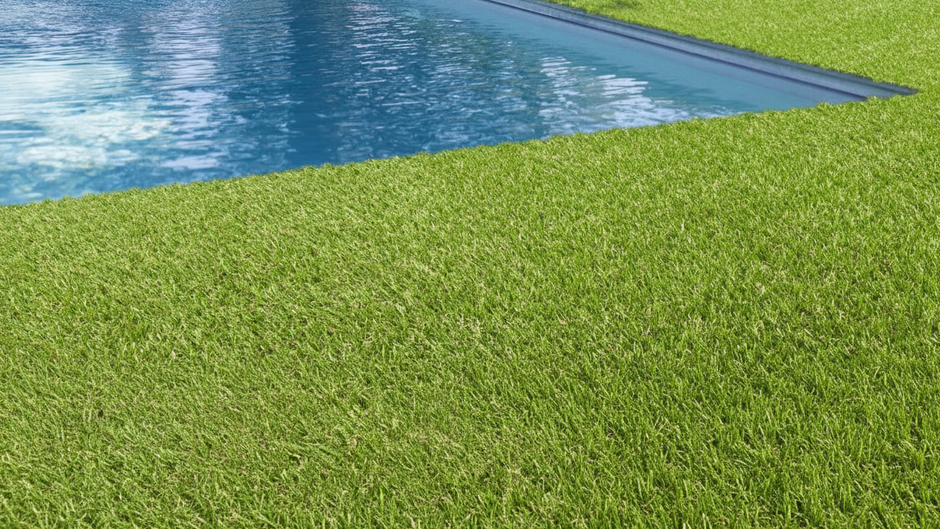 5 ideias de títulos:
1. Grama Natural vs. Sintética: Qual a Melhor para Sua Piscina?
2. Dicas Essenciais de Paisagismo para Áreas de Piscina com Gramado
3. Como Evitar que a Grama Contamine a Água da Piscina?
4. Grama Sintética na Piscina: Vantagens