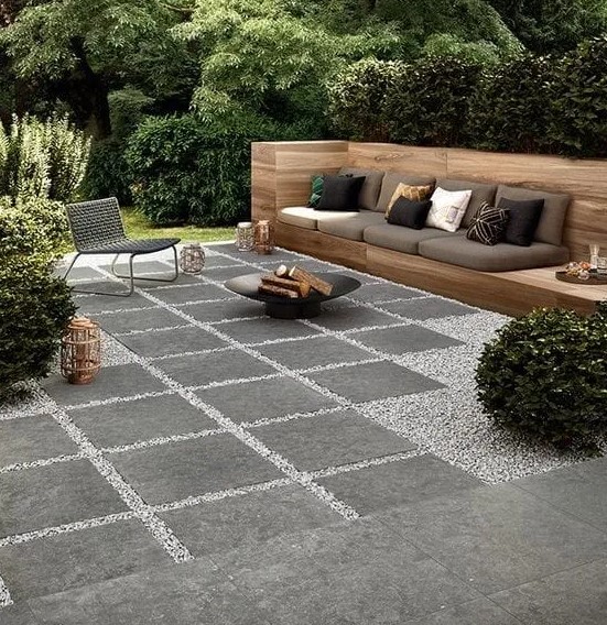 piso drenante para quintal