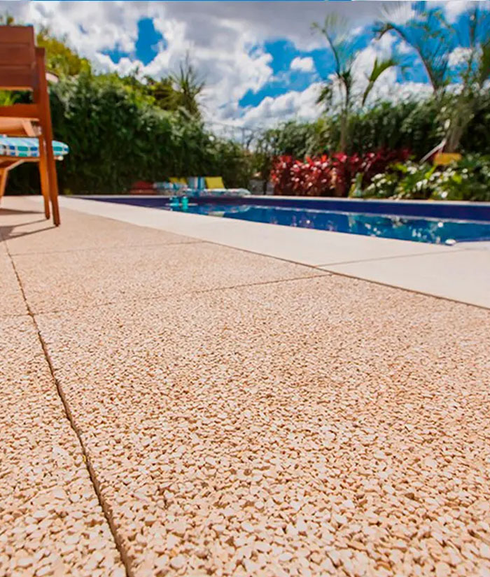 piso drenante para quintal