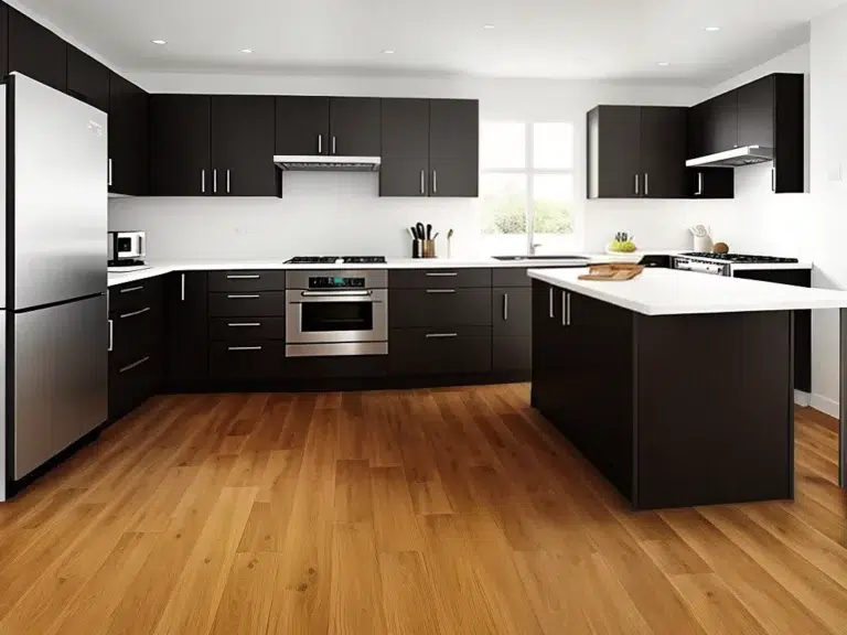 piso laminado na cozinha