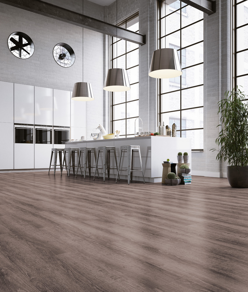 piso laminado na cozinha