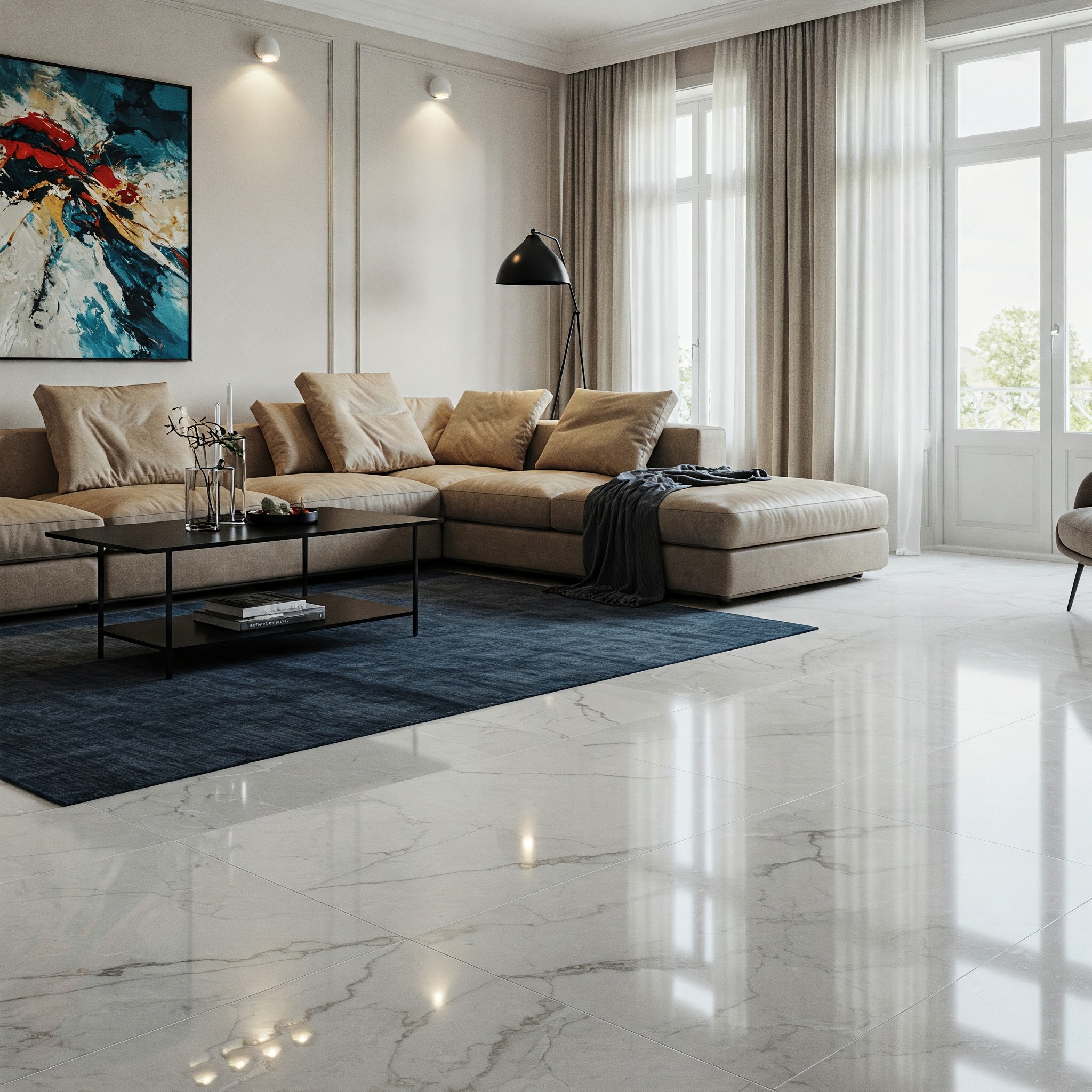 piso para sala de estar