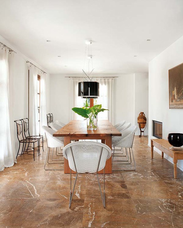 piso para sala de jantar