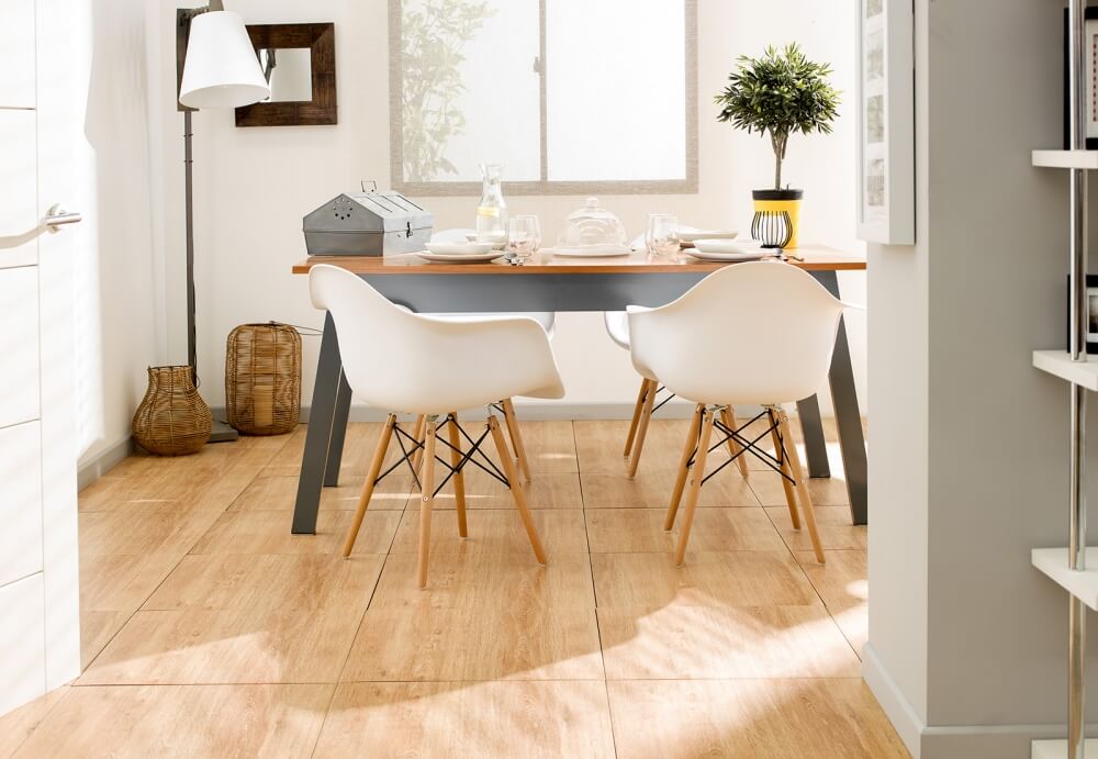 piso para sala de jantar