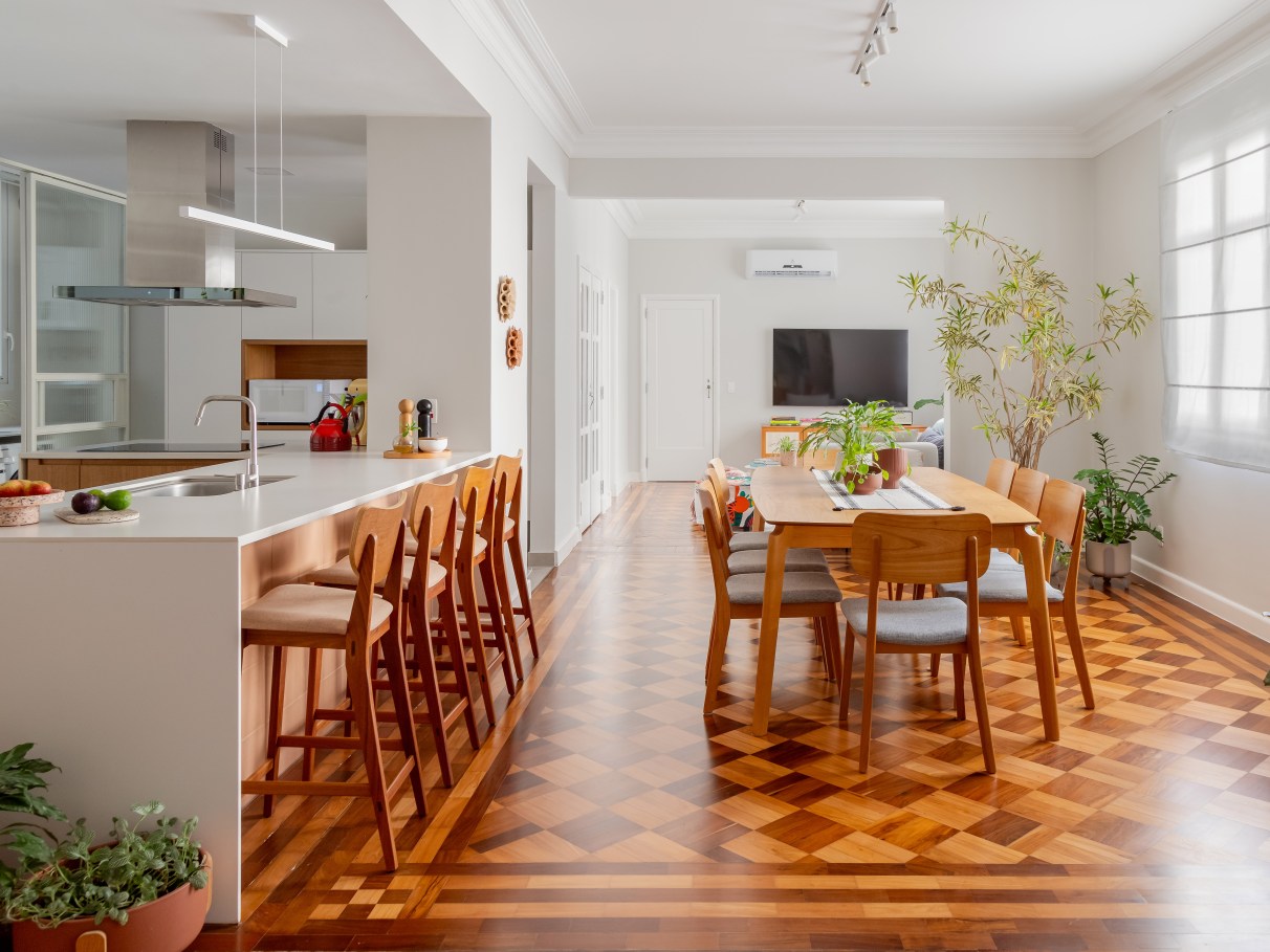 piso para sala de jantar