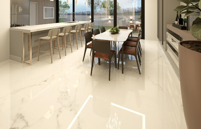piso para sala de jantar