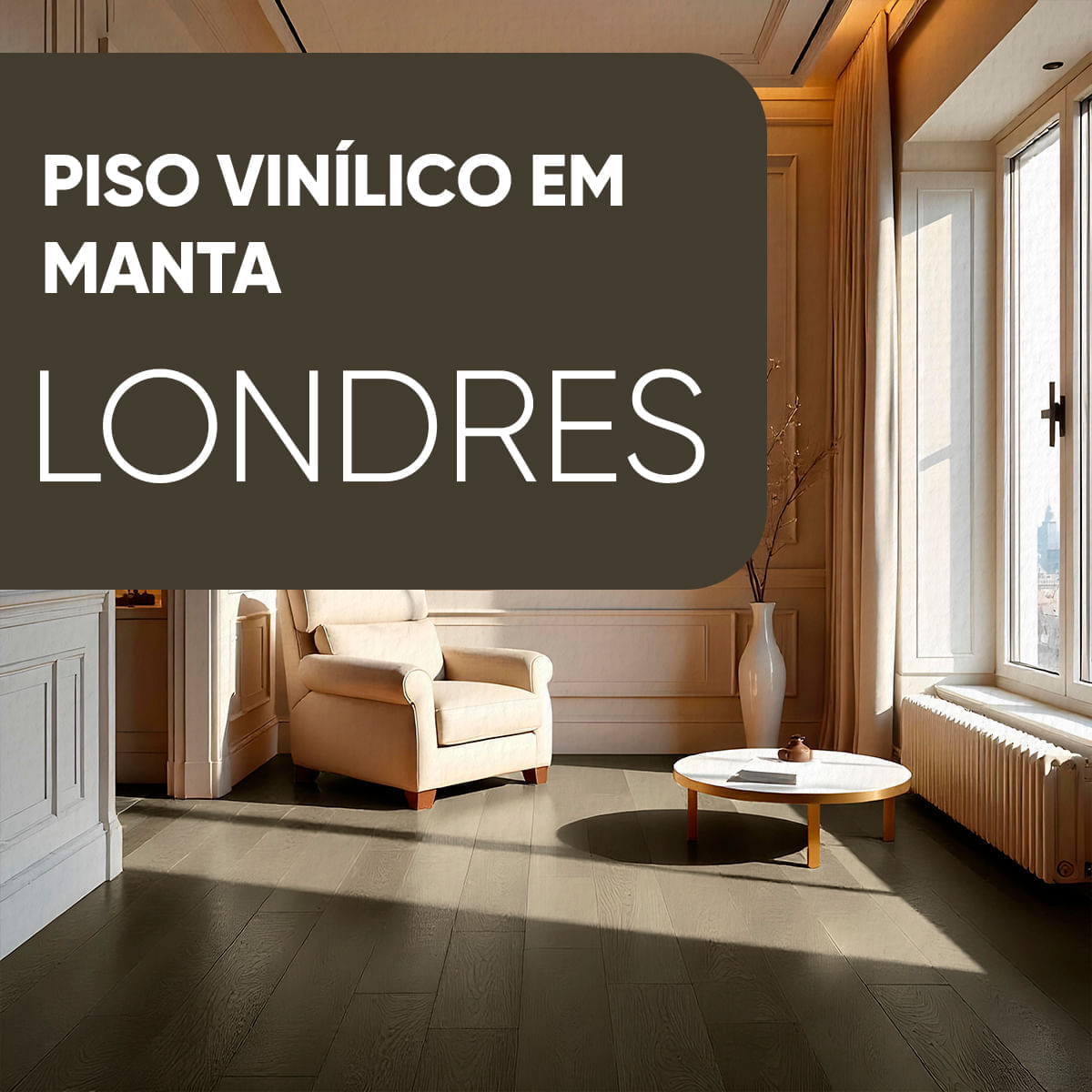 piso vinilico em manta