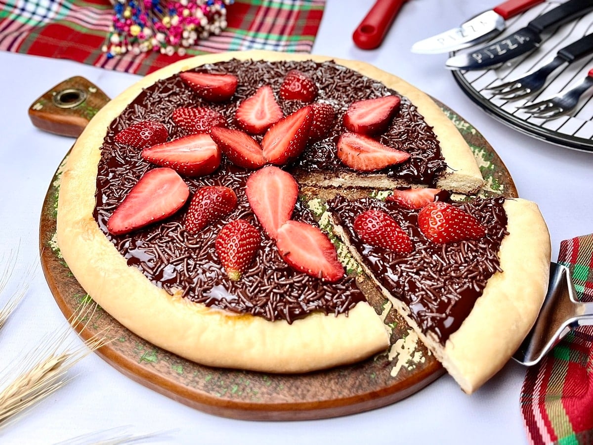 pizza doce receita