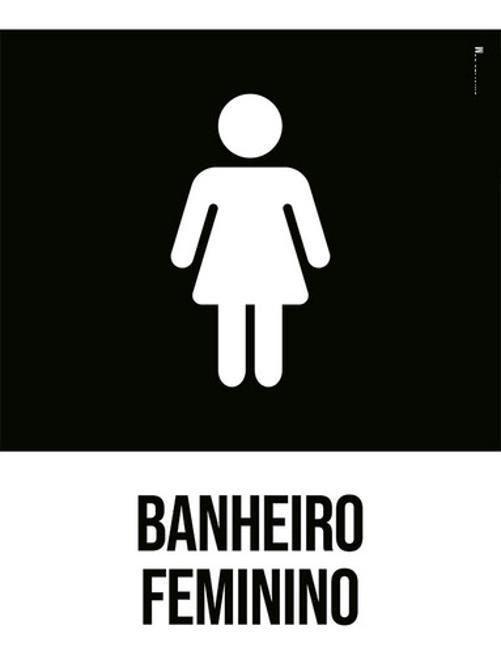 como imprimir e colorir placa banheiro feminino infantil