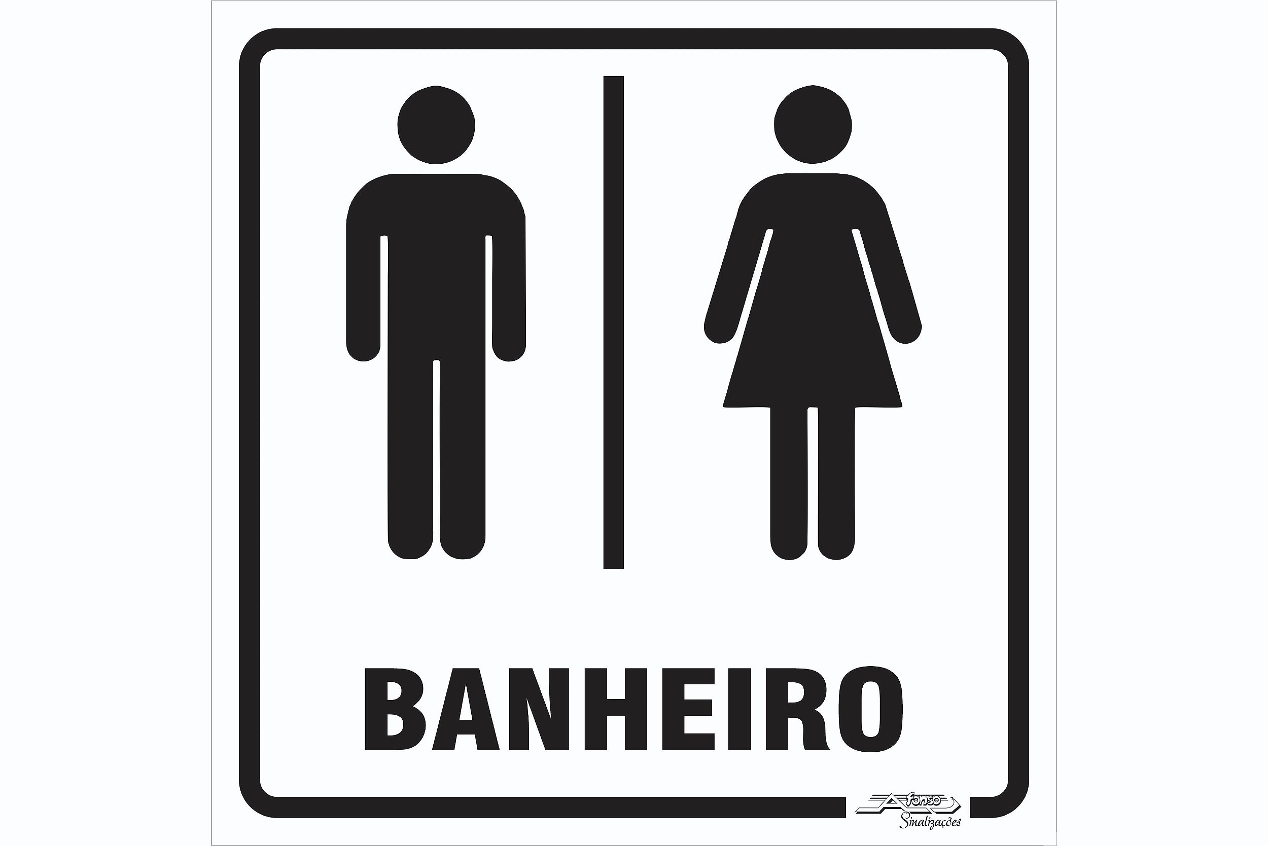 erros comuns ao fazer placa banheiro feminino imprimível